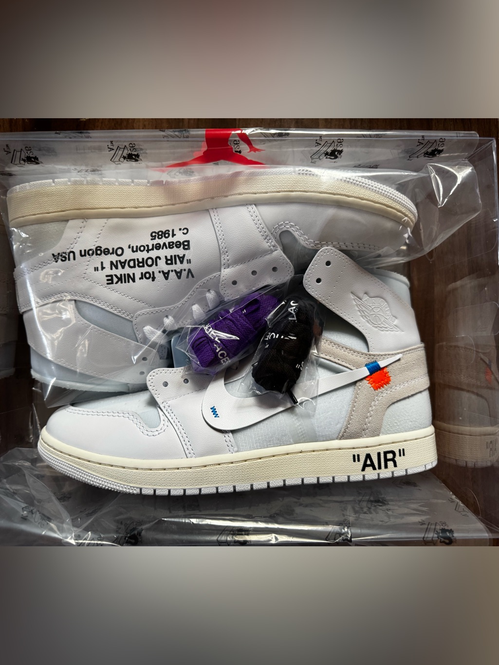 Air Jordan X Off White Jordan 1 Og Sp V.A.A Alaska 11.5 Deadstock